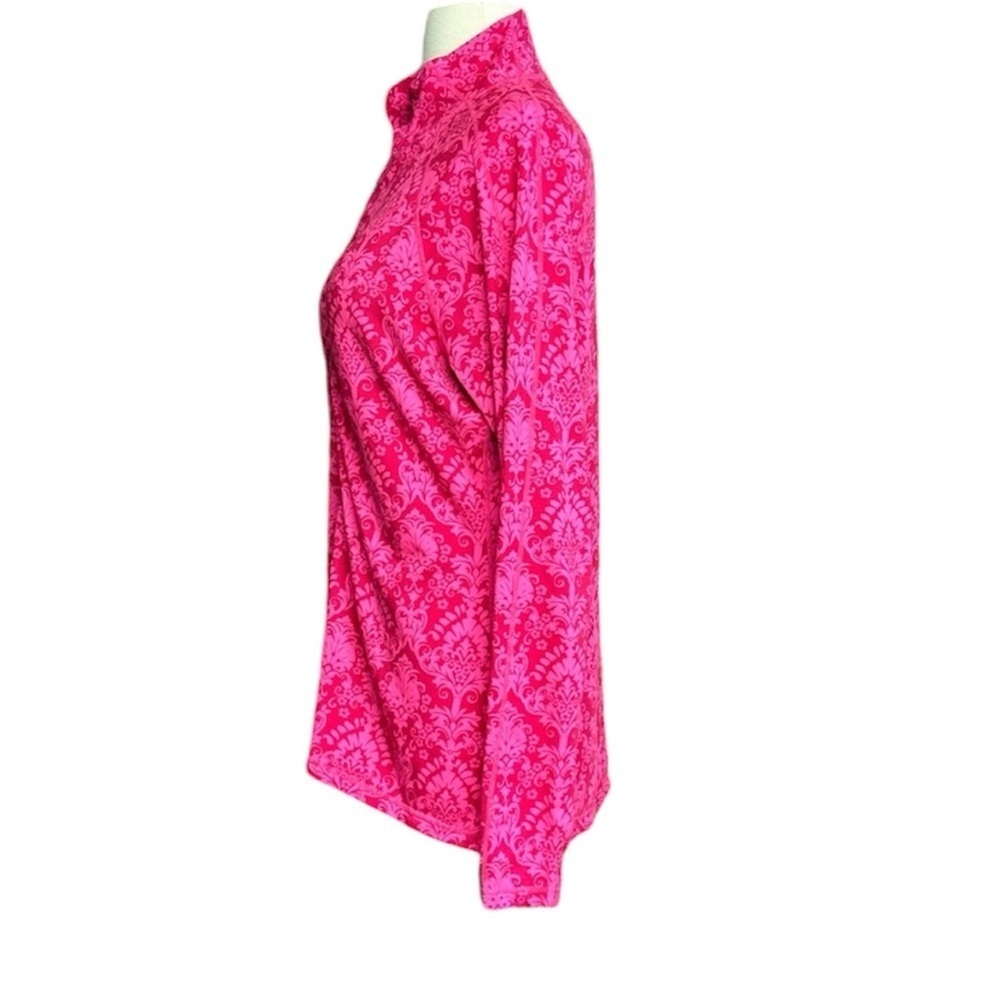 Athleta Pink 1/4 Zip Athletic Long Sleeve Top XL - Picture 5 of 6